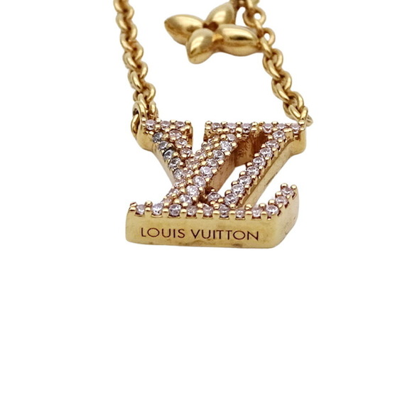 LOUIS VUITTON Gold Necklace - Picture 6 of 12